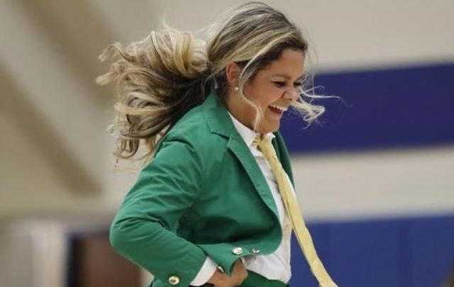 Lynnette Wukie has become the first-ever female Leprechaun mascot at the University of Notre Dame.