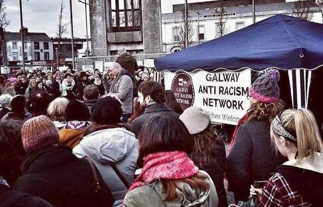 An anti-racism demonstration in Galway.