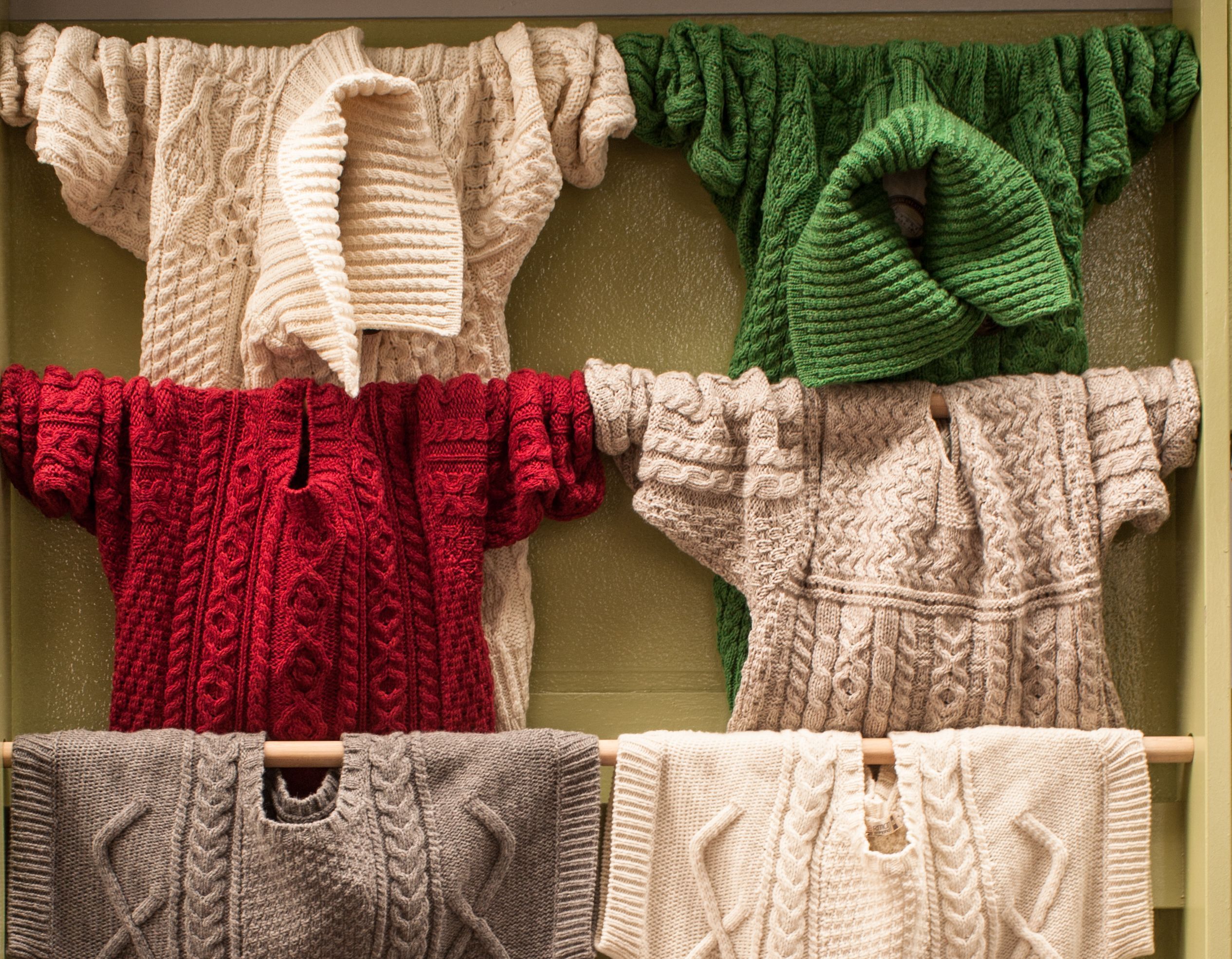 The real deal Aran sweaters in the middle of Galway city