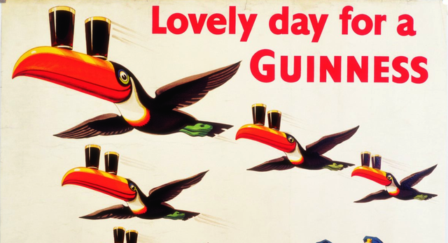 \"A Lovely Day for a Guinness\": a vintage Guinness ad by John Gilroy.