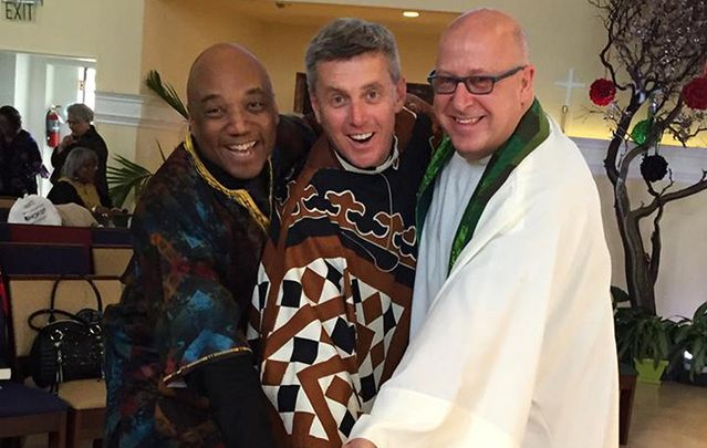 Last Sunday of African American Series with Fr McAleenan (center).