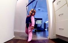 This Riverdancing baby will put a smile on your face