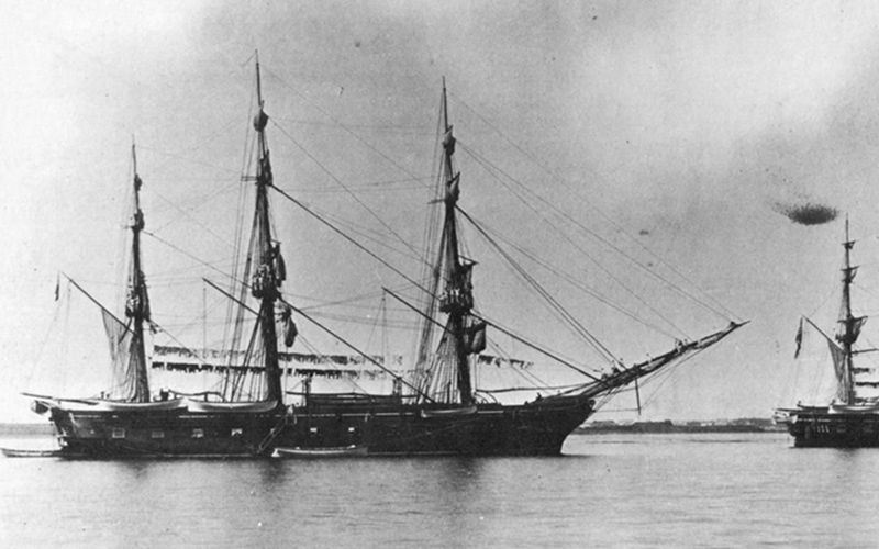 USS Jamestown sent to Ireland on a famine-relief mission - Vimarsana News