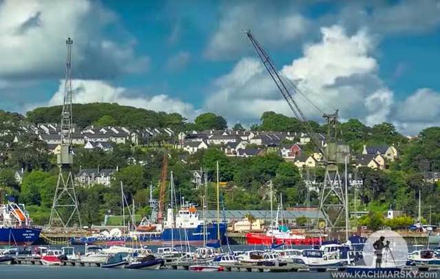 A shot from Karol Kachmarsky’s time-lapse video of Cork City, “Eye’ve Seen.”