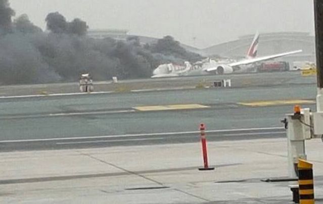 The 282 passengers and 18 crew members on board the Emirates Boeing 777 are all safe; one firefighter is believed to be dead.