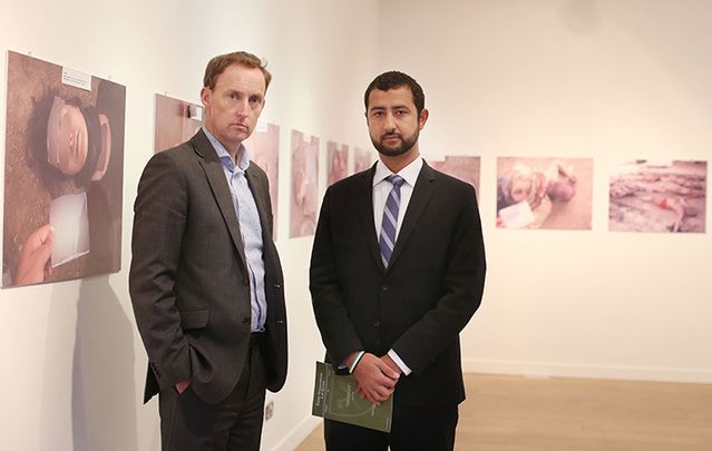 Barry Andrews , GOAL CEO and Mouaz Moustafa, Executive Director for the Syrian Emergency Task Force (SETF) and the Political Director for United for a Free Syria (UFS).