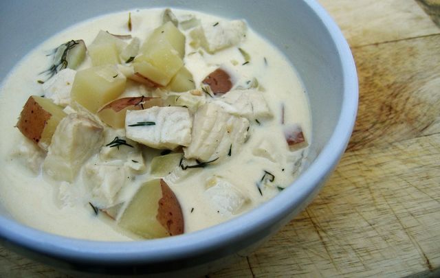 Irish seafood chowder.