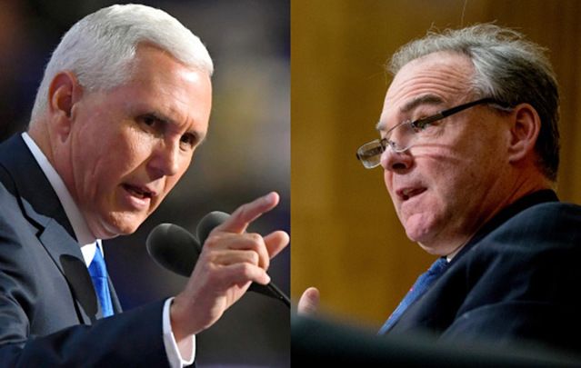 Governor Mike Pence and Senator Tim Kaine.