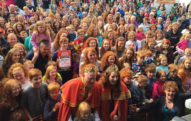 The King and Queen of this year's Redhead Convention, in Cork: The quirky gathering of 2,500 redheads brings confidence and pride to red-headed youth.
