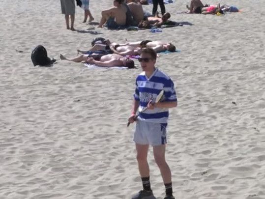Watch a Cork hurling team train in the most beautiful of settings.