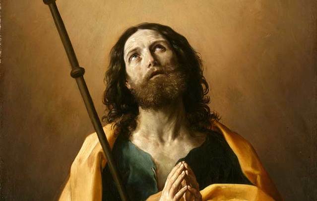 Saint James the Greater, painting by Guido Reni (created 1636-1638).