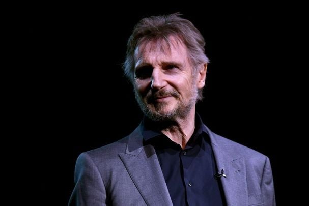  Liam Neeson speaks onstage at the 2018 SeriousFun Children\'s Network Gala at The Ziegfeld Ballroom on May 21, 2018, in New York City.