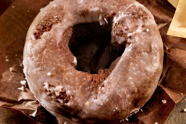 The perfect Irish American desert - chocolate baked Guinness donuts with Irish cream glaze!