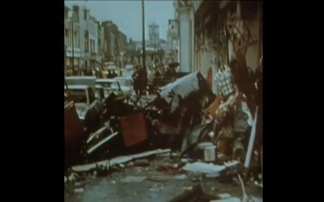 Scenes in Dublin on May 18, 1974, the day after the bombings in Dublin and Monaghan.