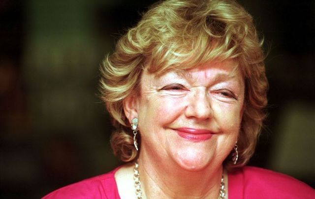 Irish author Maeve Binchy, pictured here in 1998.