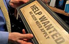 “No Irish Need Apply” signs existed despite denials, high schooler proved