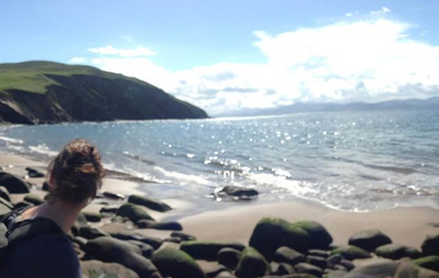 Storm beach, at Minard Castle: Following in the steps of St. Brendan and celebrating Irish summer days with Camino Ways.