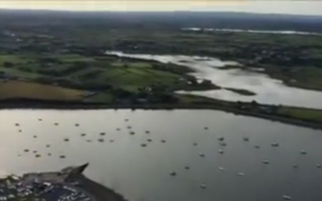 The view from Skywhale as it takes its maiden flight over Co Galway in July 2015.