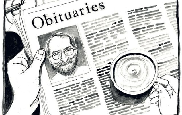 I opened my morning paper and what jumped out at me but my OBITUARY! I kid ye not.