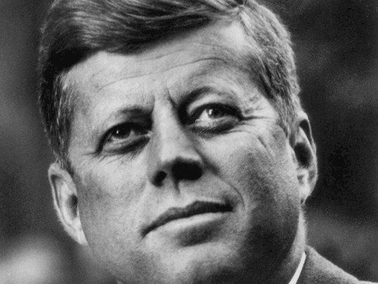 President John Fitzgerald Kennedy. 