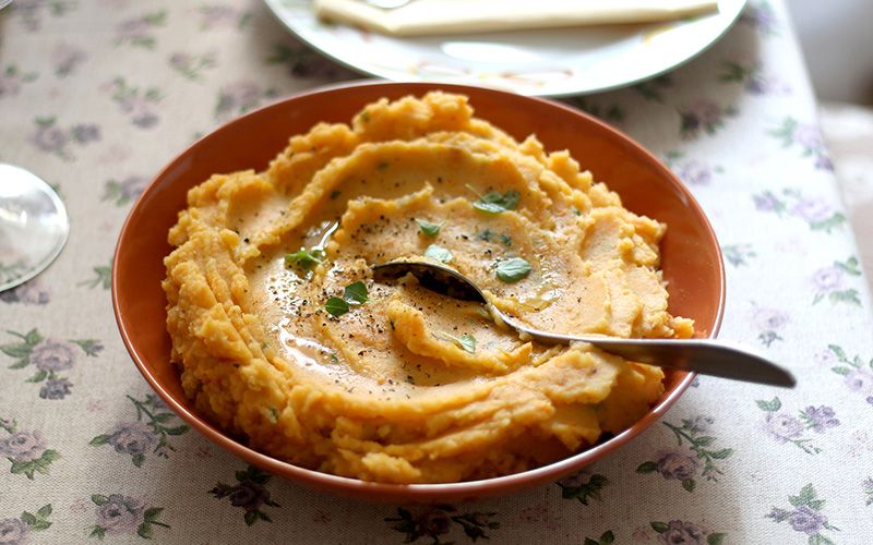 Irish sweet potato colcannon recipe - a Thanksgiving tradition with a twist