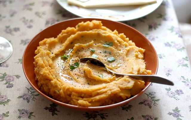 Irish sweet potato colcannon recipe - a Thanksgiving tradition with a twist