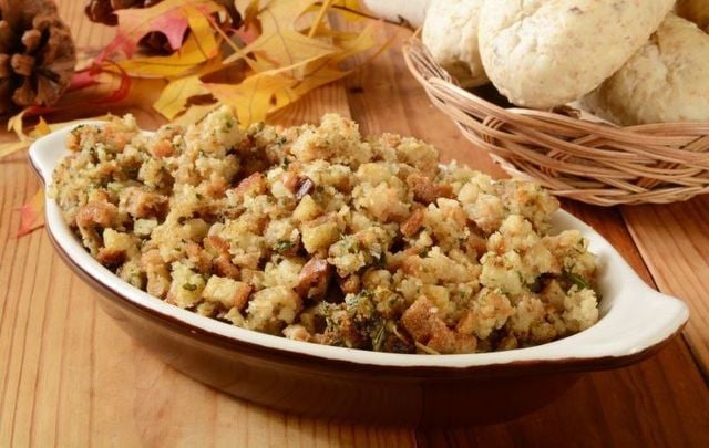 Apple and sausage stuffing recipe.