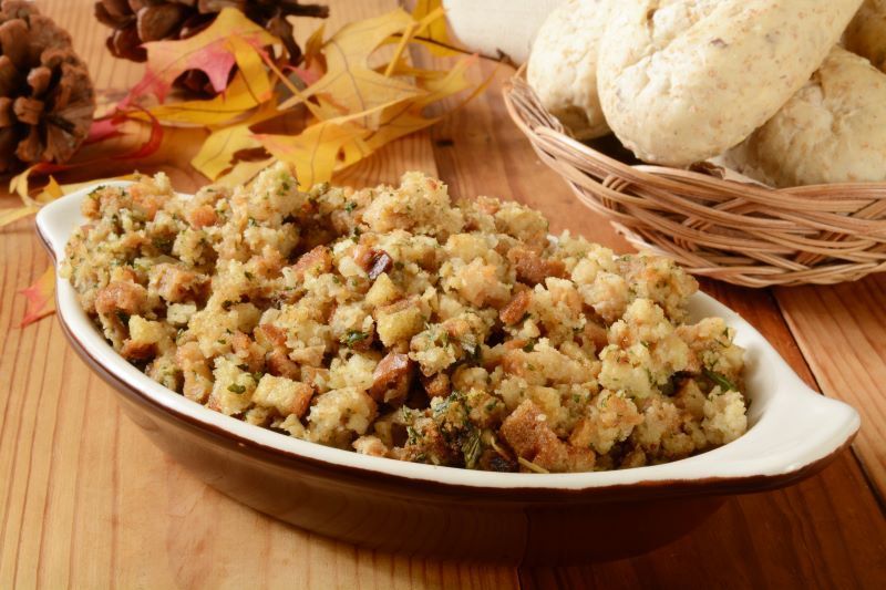 Apple and sausage stuffing recipe for Thanksgiving