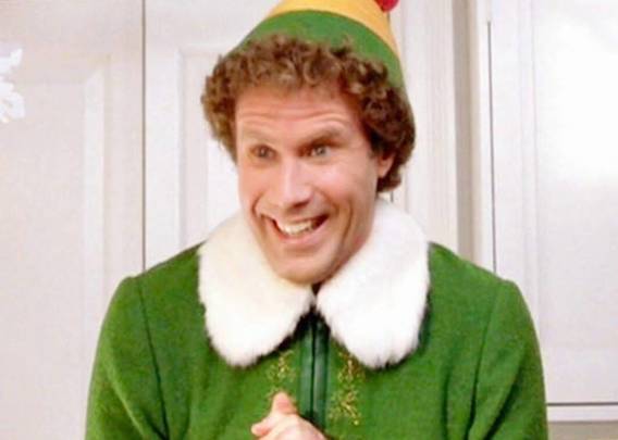 \"Elf\" staring Will Ferrell: \"Buddy the Elf, what\'s your favorite color?!\"