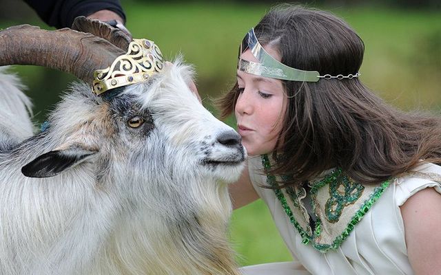 The young Queen of Puck with King Puck