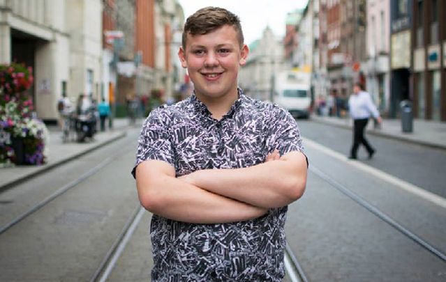 A chance encounter saw 17-year-old Jamie Harrington talk a man off a bridge in Dublin, saving his life.