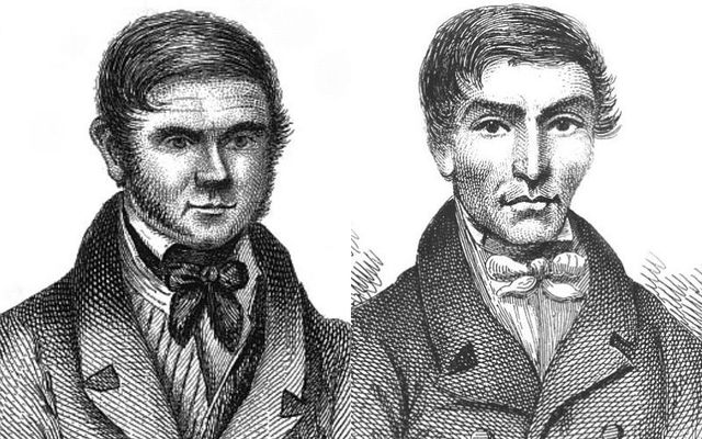 William Burke, left, and William Hare, right.