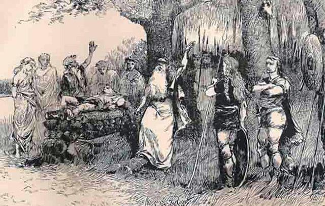 Illustration of Niall of the Nine Hostages - renowned for his exploits on the battlefield and the bedroom