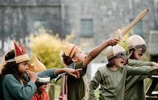 Thumb children playing at birr castle  co offaly. tourismireland