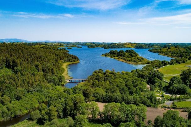 An aerial view of Lough Muckno in County Monaghan