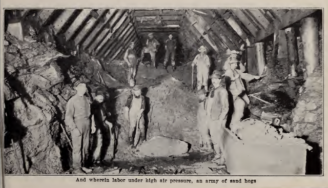 Sandhogs: Irish immigrants among those building the subways. 