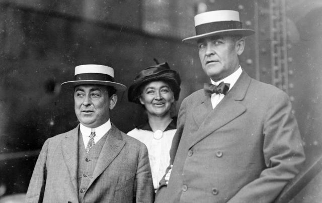 Larry Mulligan (L) and Tim Sullivan (R) circa 1913.