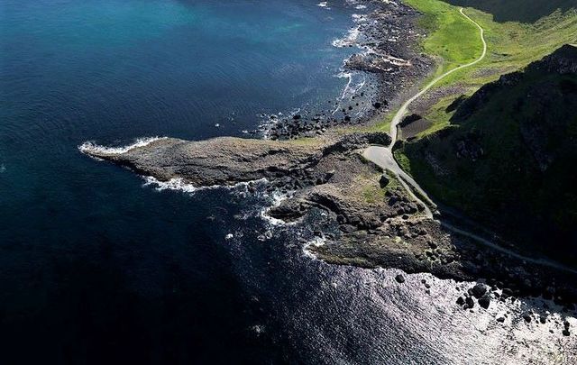 The Giant\'s Causeway in County Antrim.