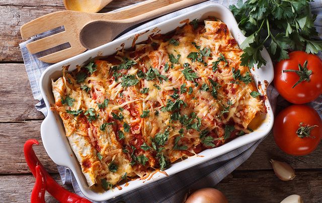 Turkey Enchilada - a great way to use up all that left-over Thanksgiving turkey.