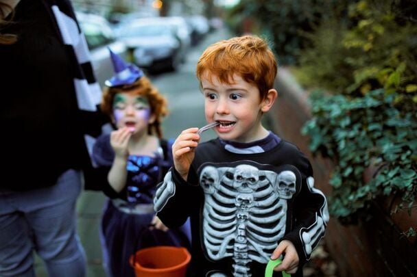 Dressing up for Halloween is just one of the traditions from the Celtic festival of Samhain that persist today during Halloween. 