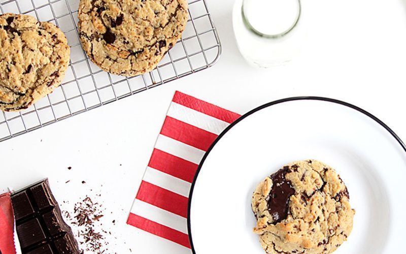 Irish chocolate chip cookies made with Kerrygold