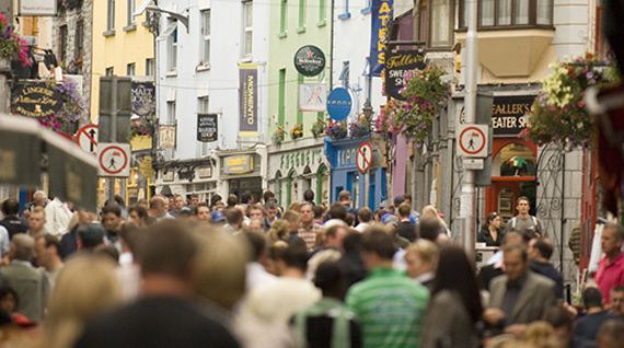 Galway city center.