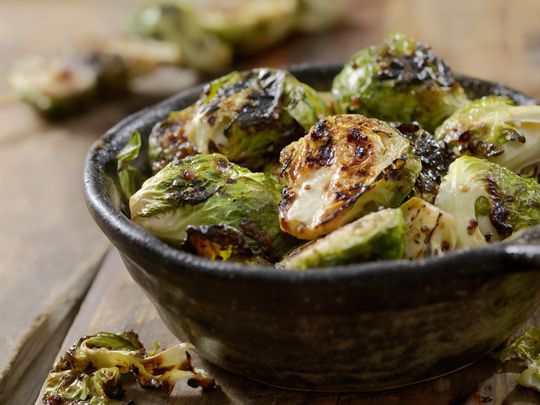 Chef Gilligan\'s sweet and spicy Brussels sprouts