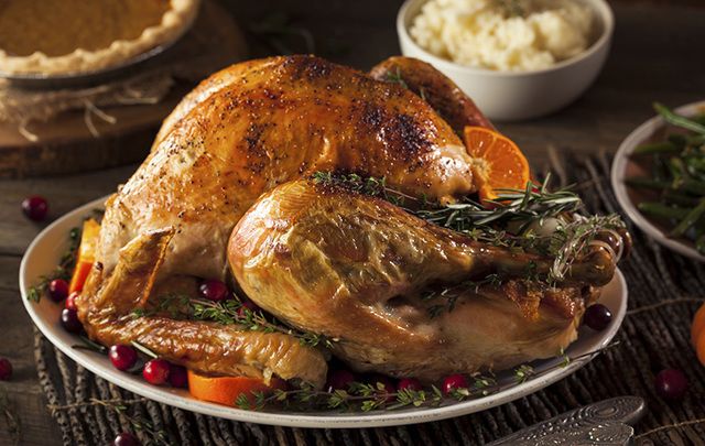 Chef Gilligan\'s roast turkey with sage and onion stuffing