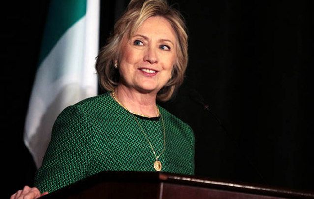 Will Hillary Clinton push for comprehensive immigration reform? Image: Hillary Clinton at the Irish America Hall of Fame.