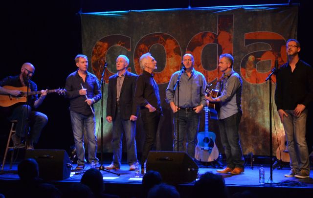 Westport-based male singing group Coda wow with their seven-part harmonies.