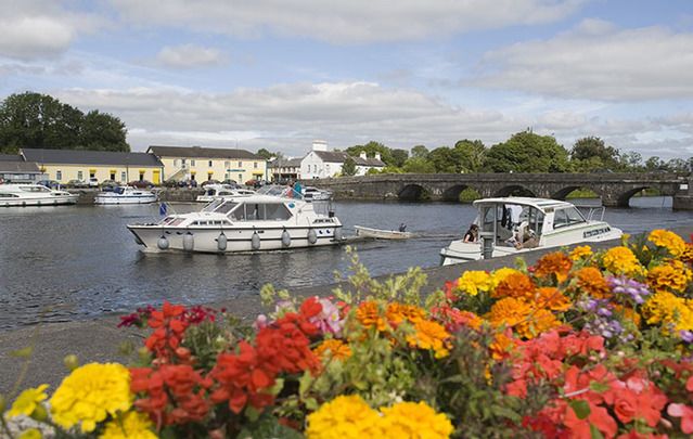 Living the dream and traveling along the calming and historic river through the west of Ireland.