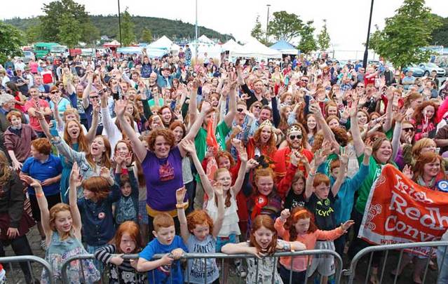 Group photo at the Irish Red Head Convention in Crosshaven, Co. Cork.