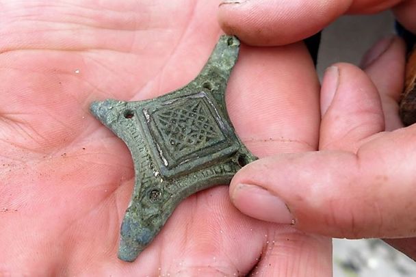 McKenna McFadden was walking on the shore of Oney Island when she stumbled across a treasure from the 12th century. 