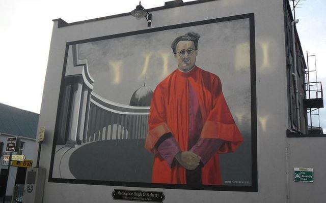 A mural dedicated to Monsignor Hugh O\'Flaherty in his native Killarney. 